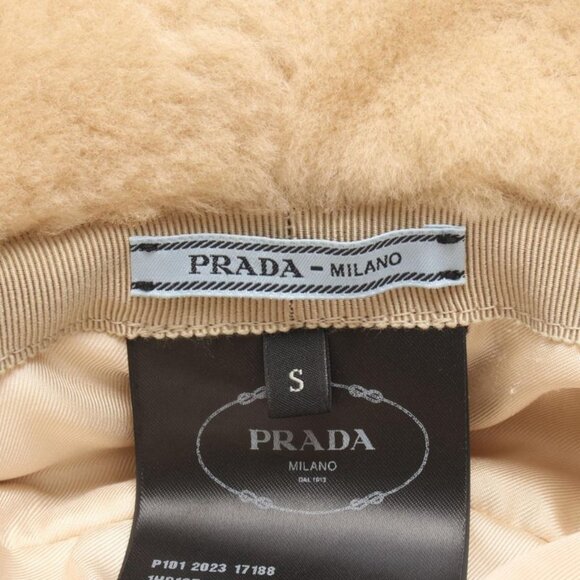 Prada Hat Triangle Logo 1 Hc137 Beige Other Hat main image 5